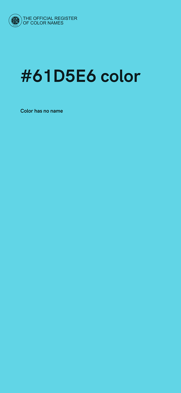 #61D5E6 color image
