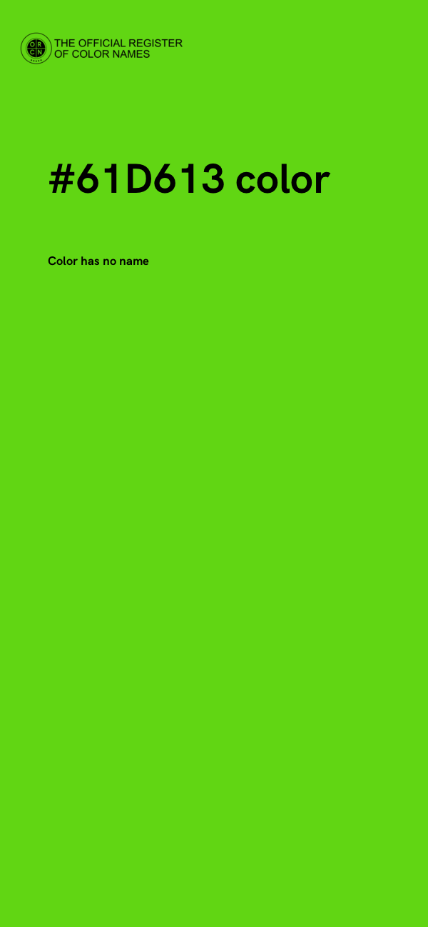 #61D613 color image