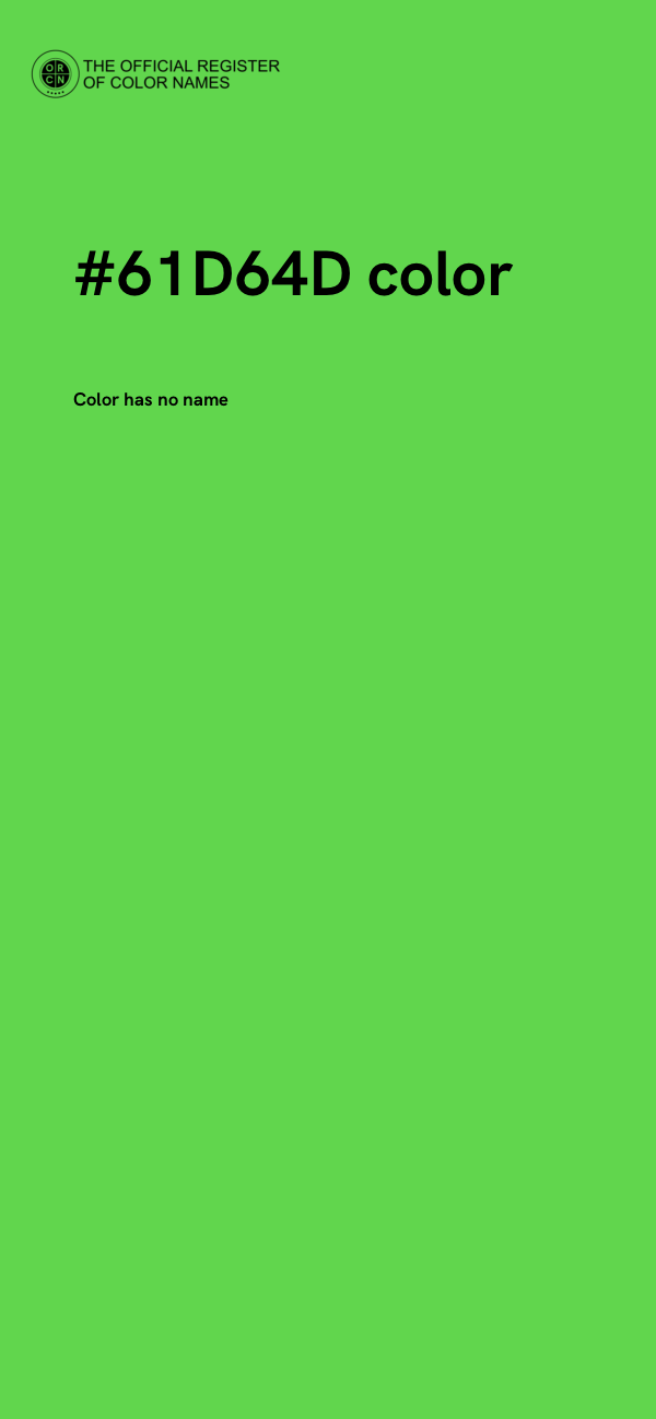 #61D64D color image