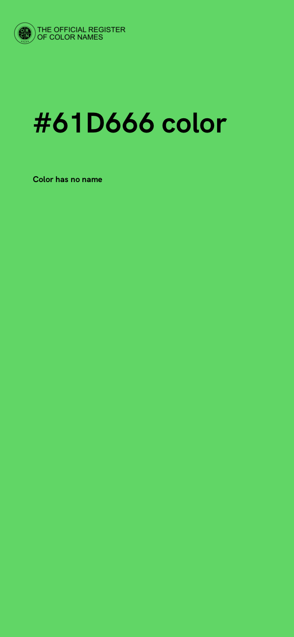 #61D666 color image