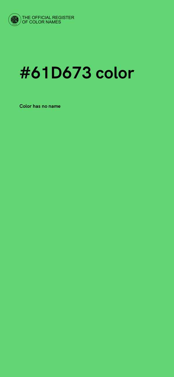 #61D673 color image