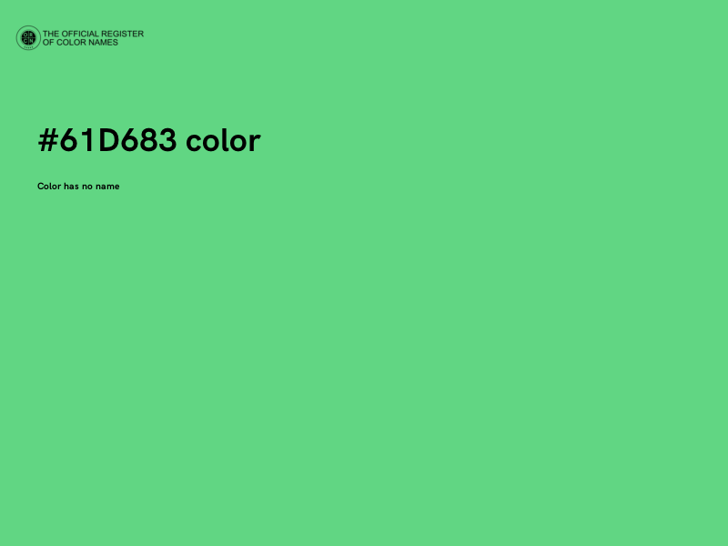 #61D683 color image