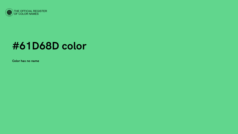 #61D68D color image
