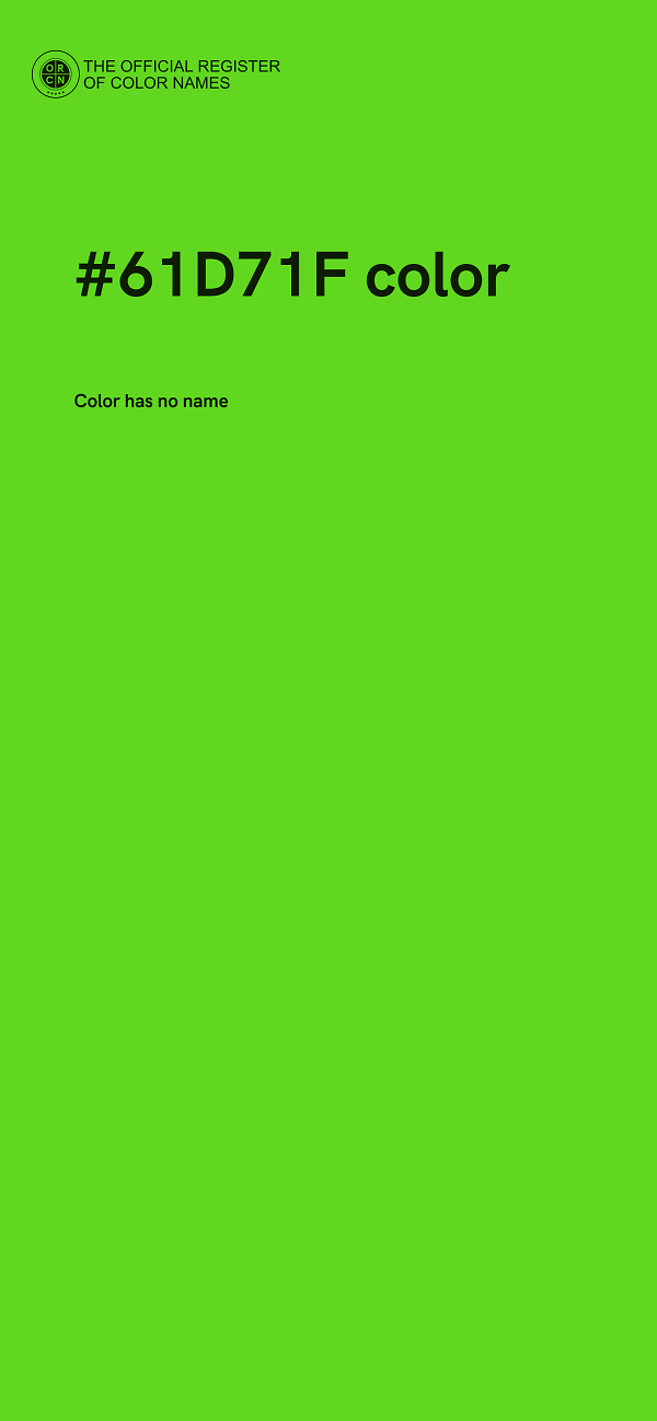 #61D71F color image