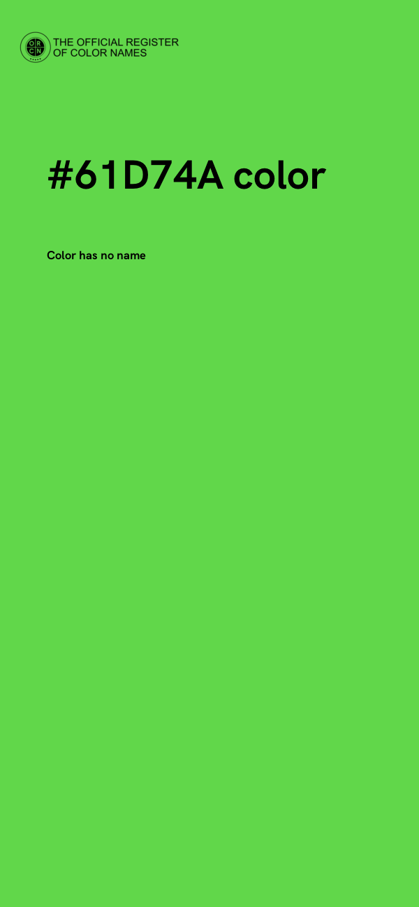 #61D74A color image