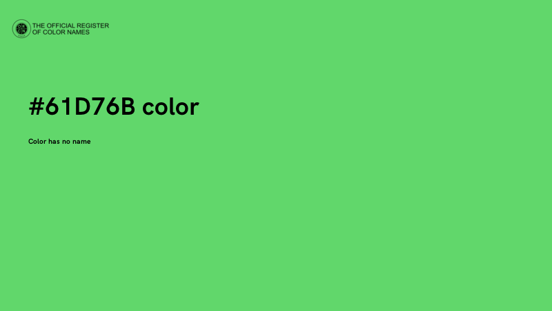 #61D76B color image