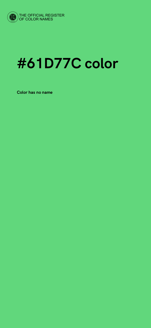 #61D77C color image