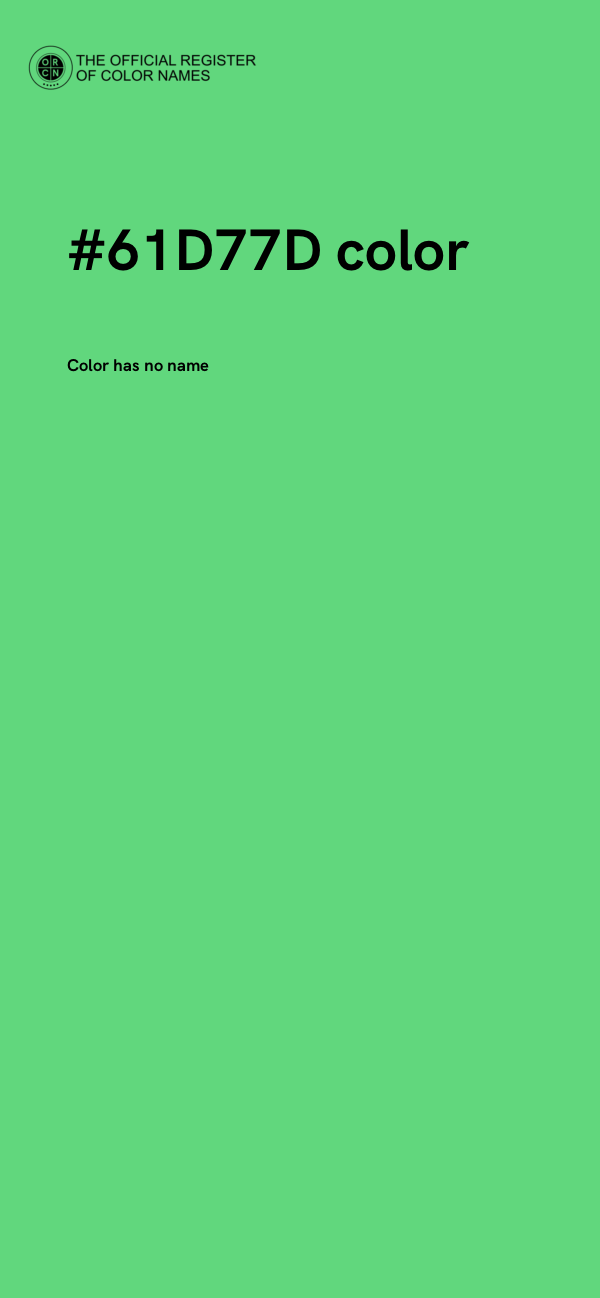 #61D77D color image