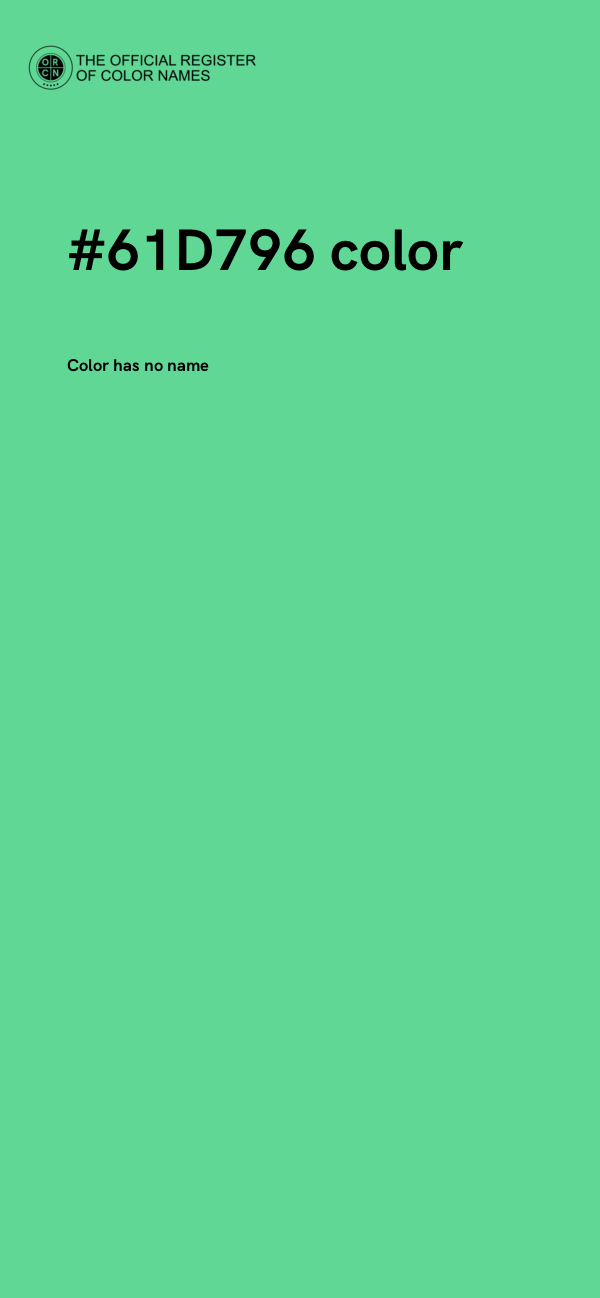 #61D796 color image