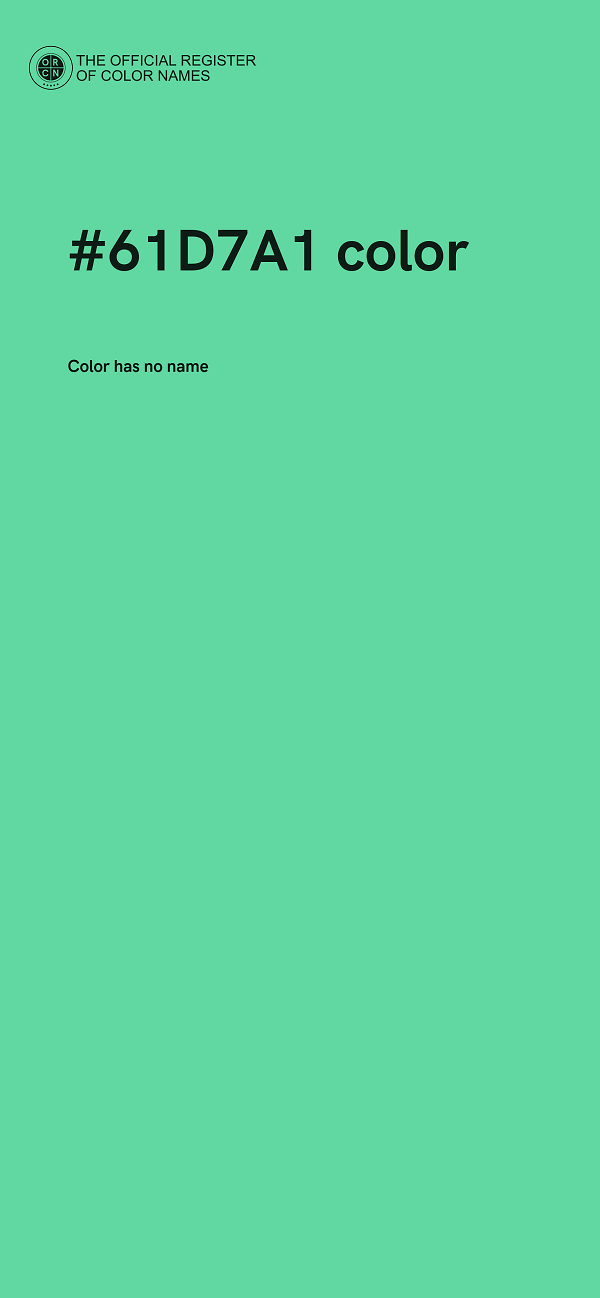 #61D7A1 color image