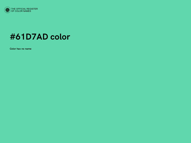 #61D7AD color image