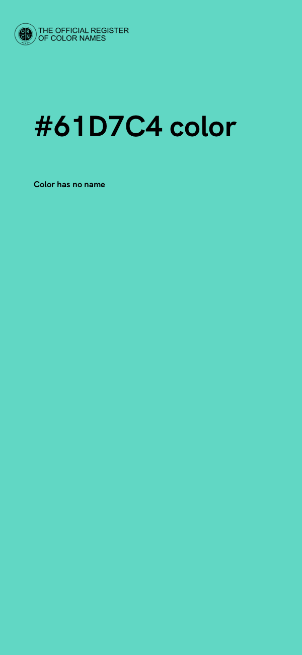 #61D7C4 color image
