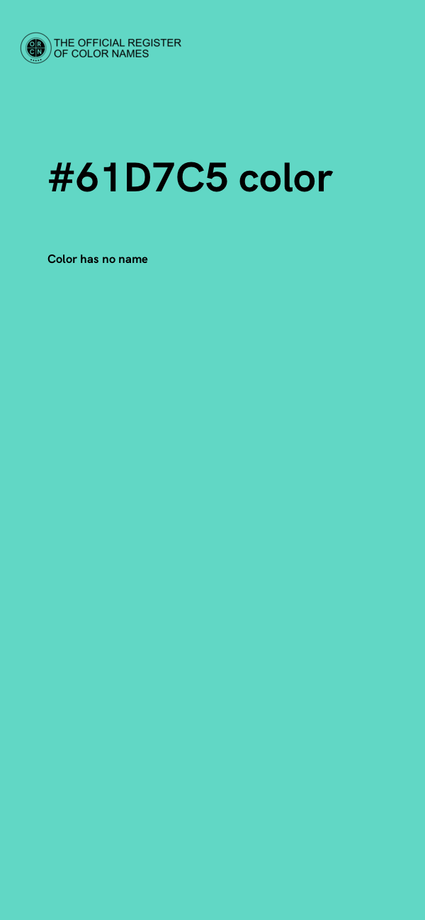 #61D7C5 color image