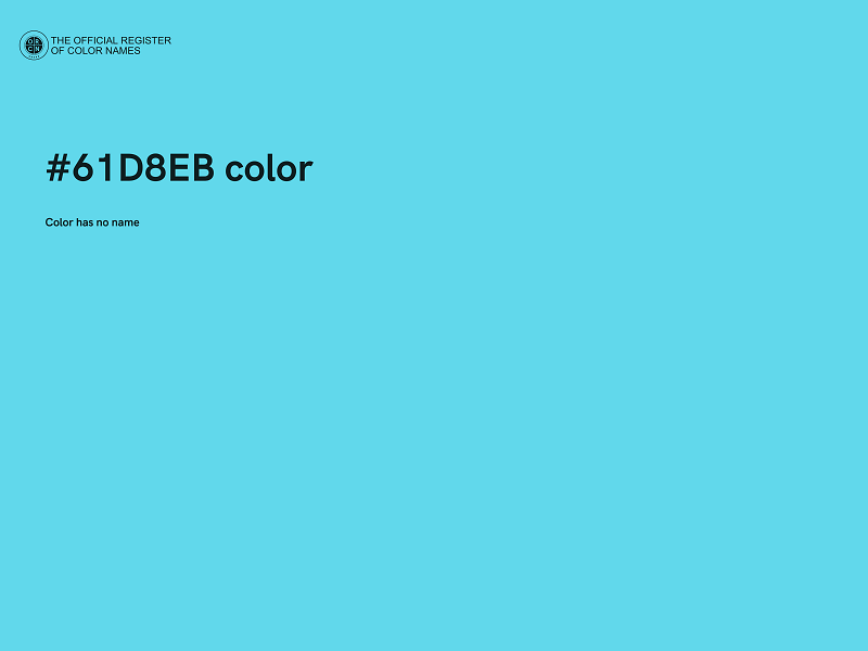 #61D8EB color image