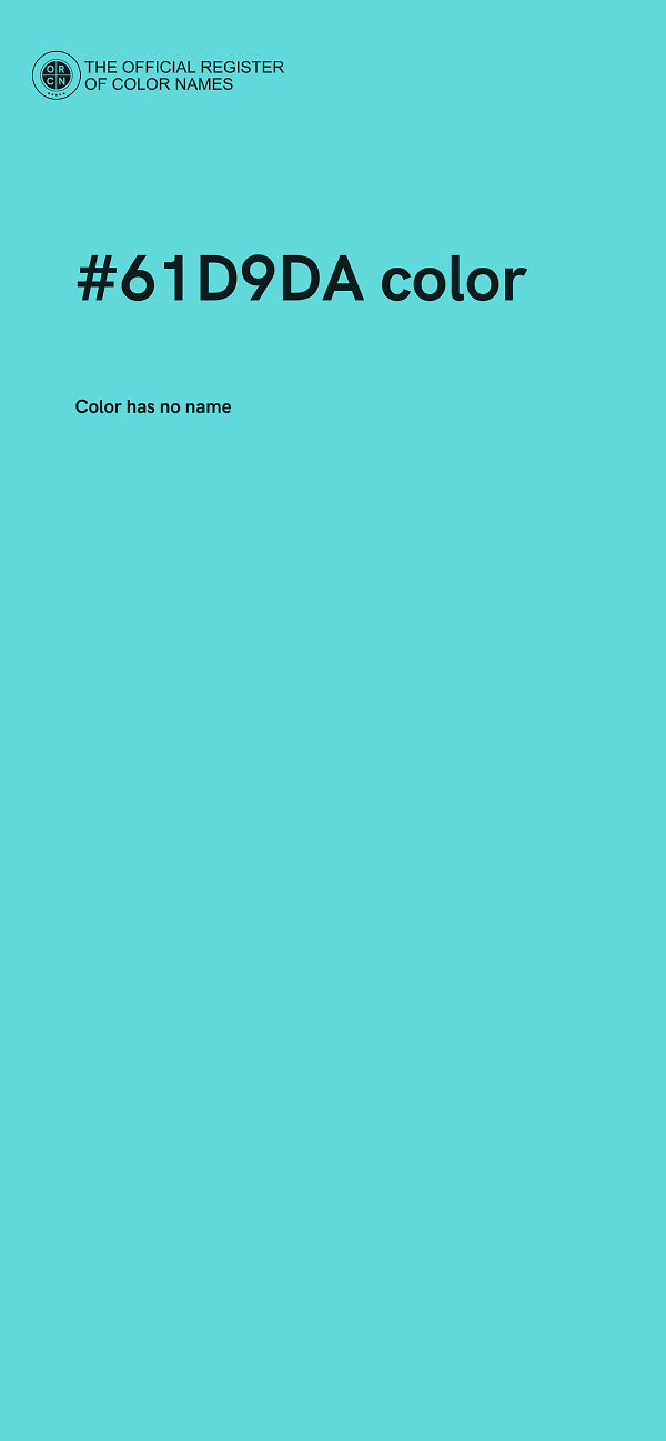 #61D9DA color image