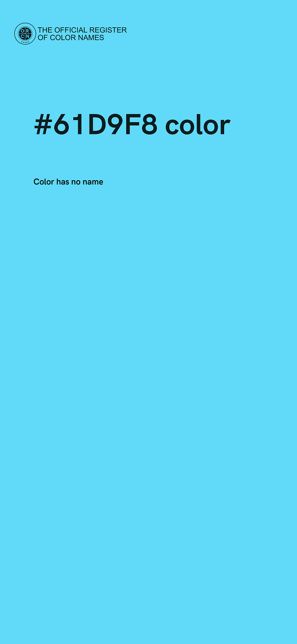 #61D9F8 color image