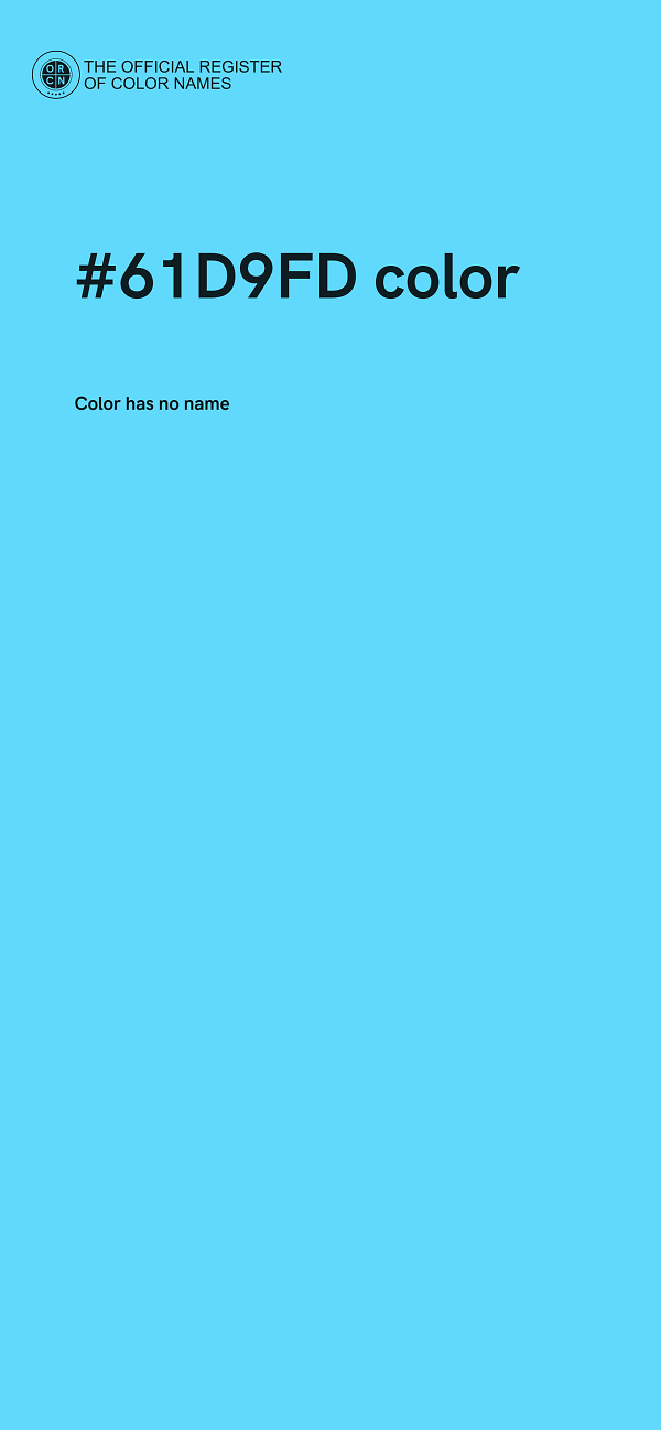 #61D9FD color image
