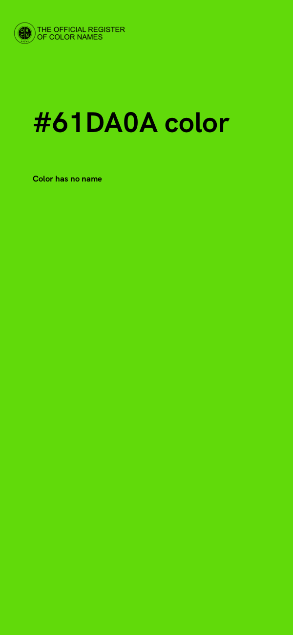 #61DA0A color image
