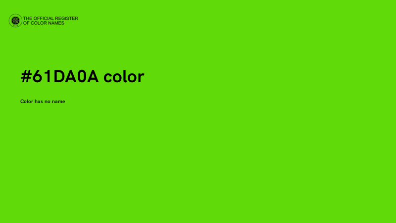 #61DA0A color image