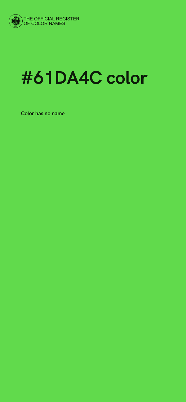 #61DA4C color image
