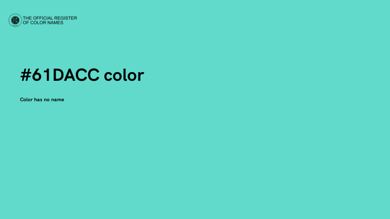 #61DACC color image