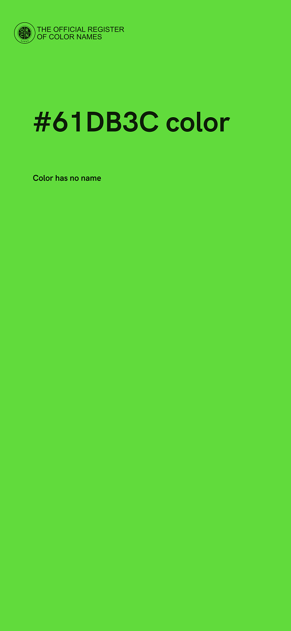 #61DB3C color image