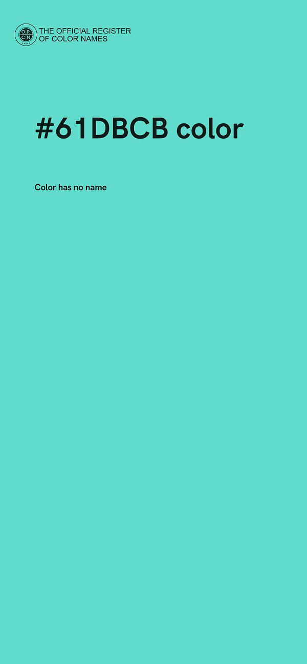 #61DBCB color image