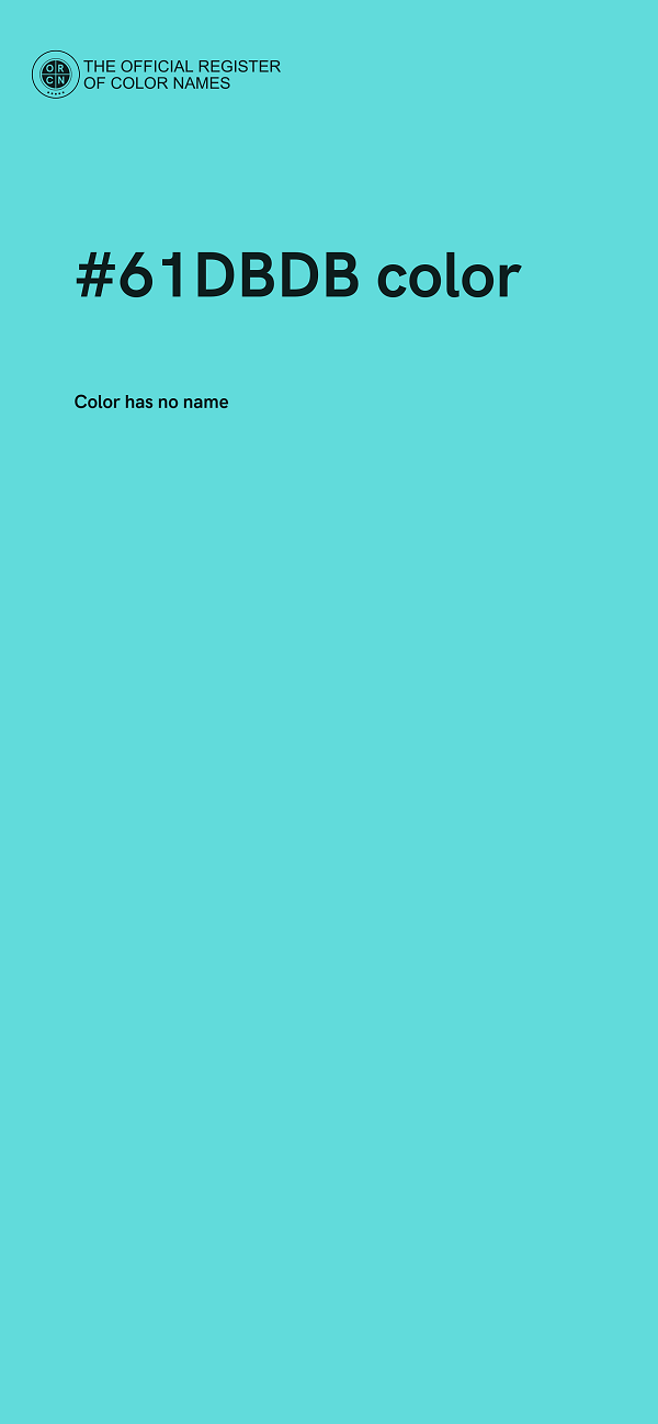#61DBDB color image