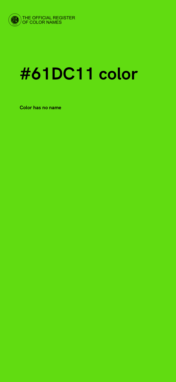 #61DC11 color image