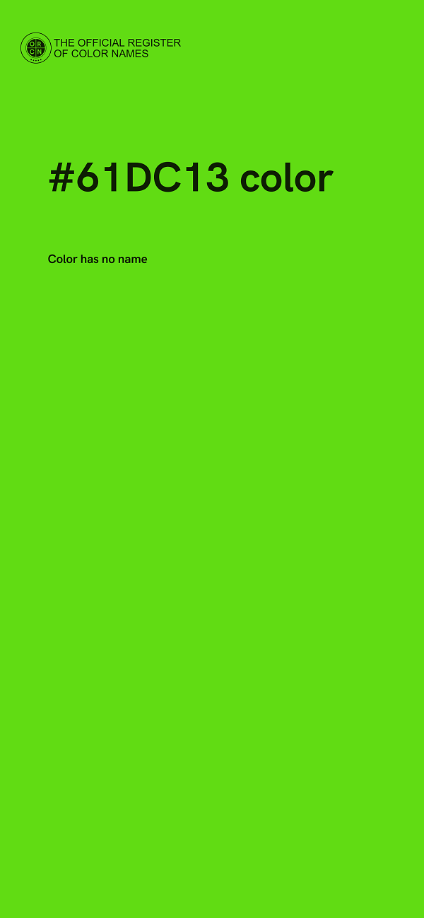 #61DC13 color image