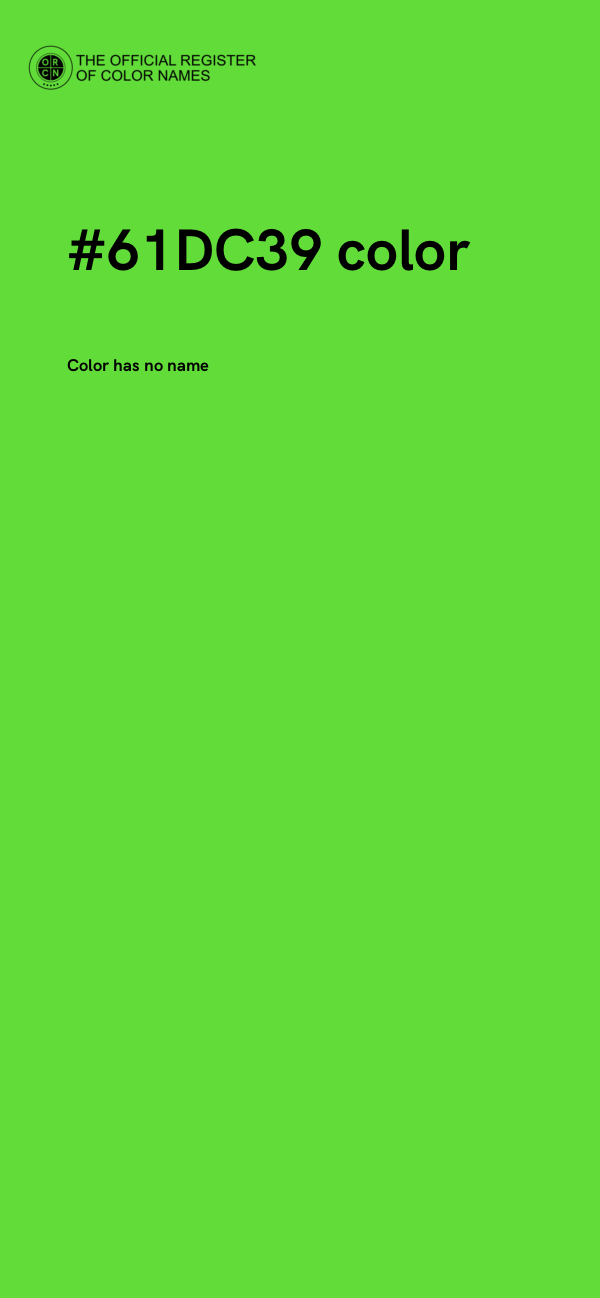 #61DC39 color image