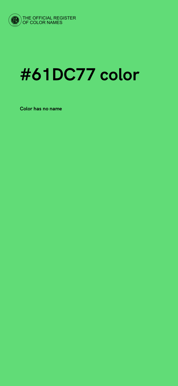 #61DC77 color image