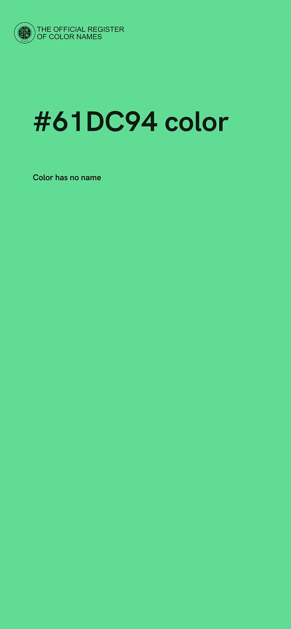 #61DC94 color image