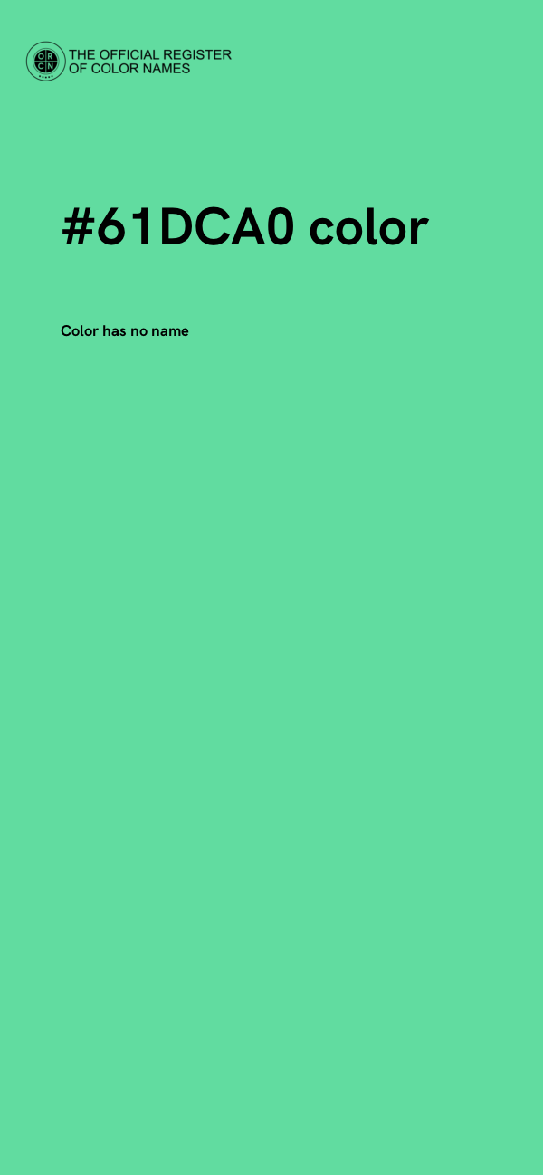 #61DCA0 color image