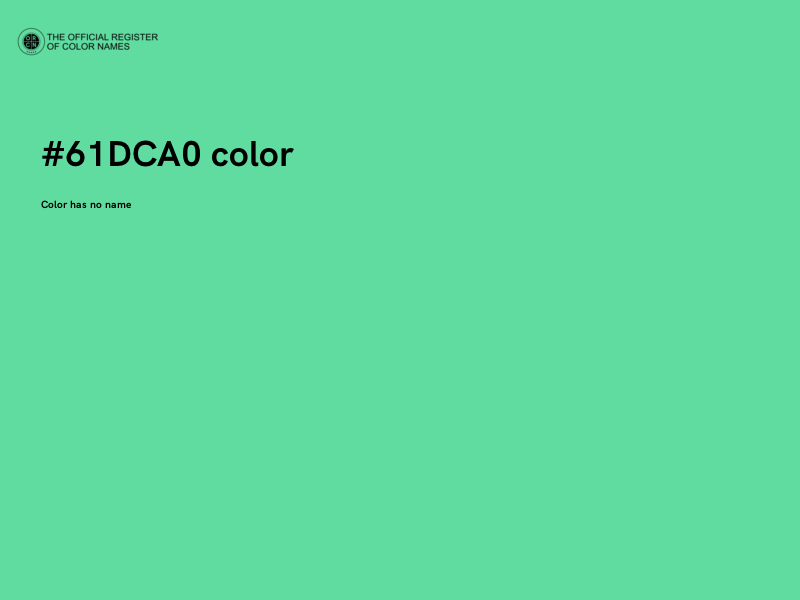 #61DCA0 color image