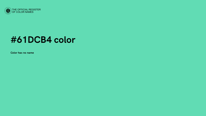 #61DCB4 color image