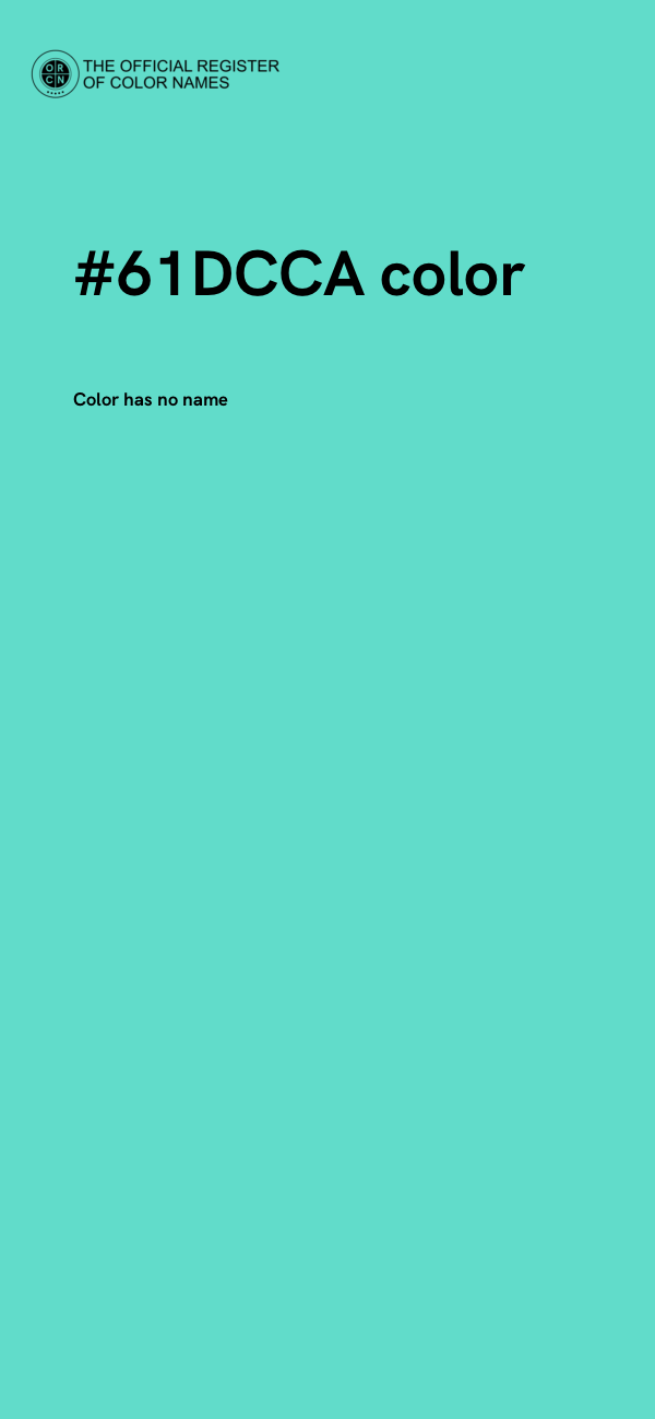 #61DCCA color image
