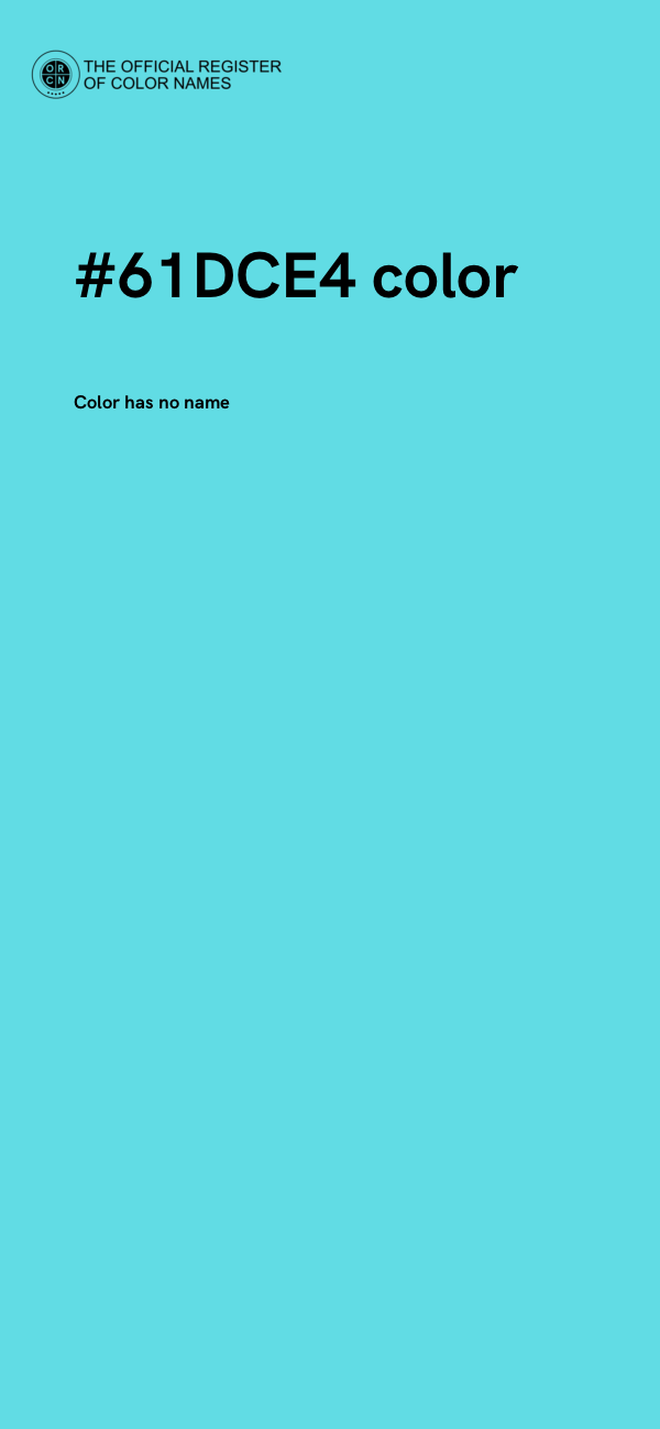 #61DCE4 color image