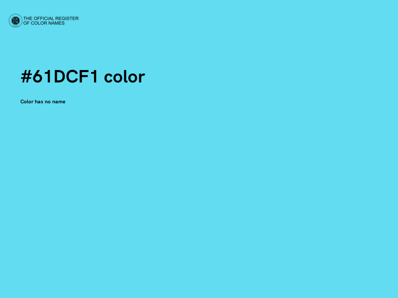 #61DCF1 color image
