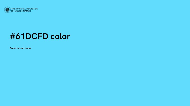 #61DCFD color image