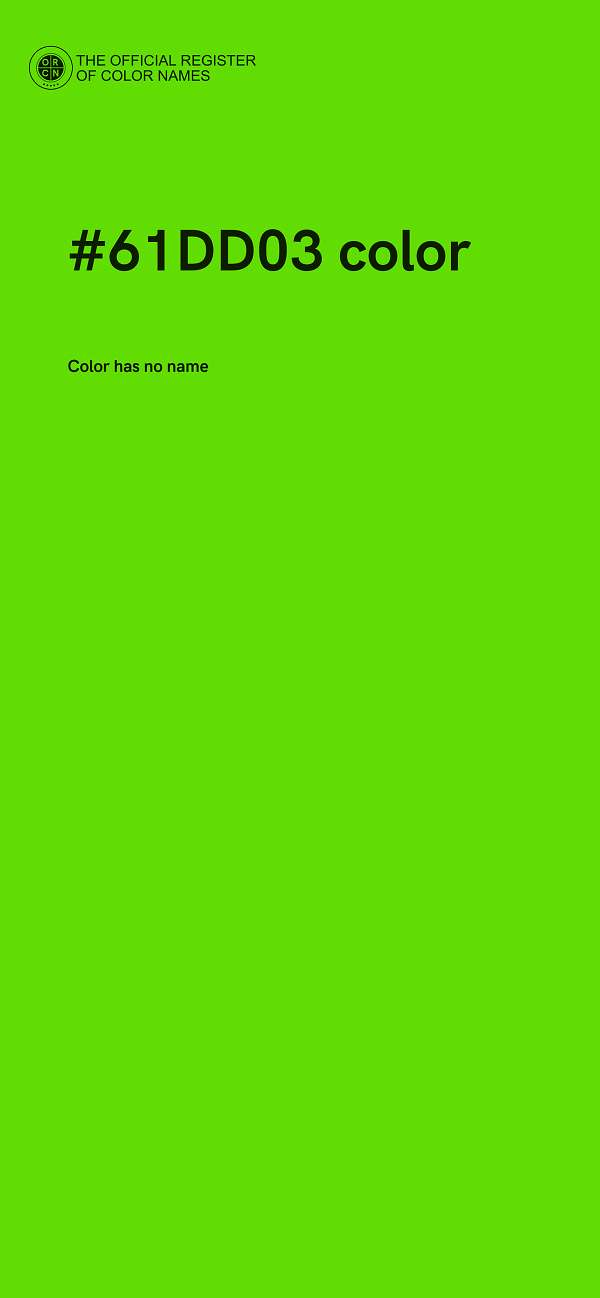 #61DD03 color image