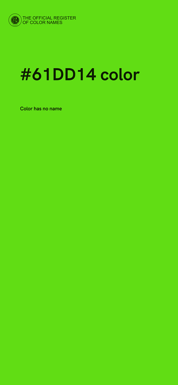 #61DD14 color image