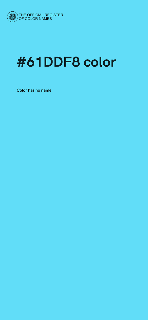 #61DDF8 color image