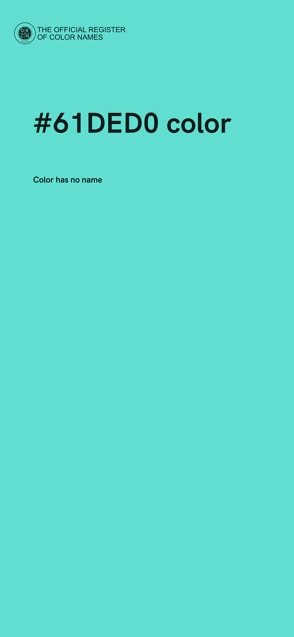 #61DED0 color image