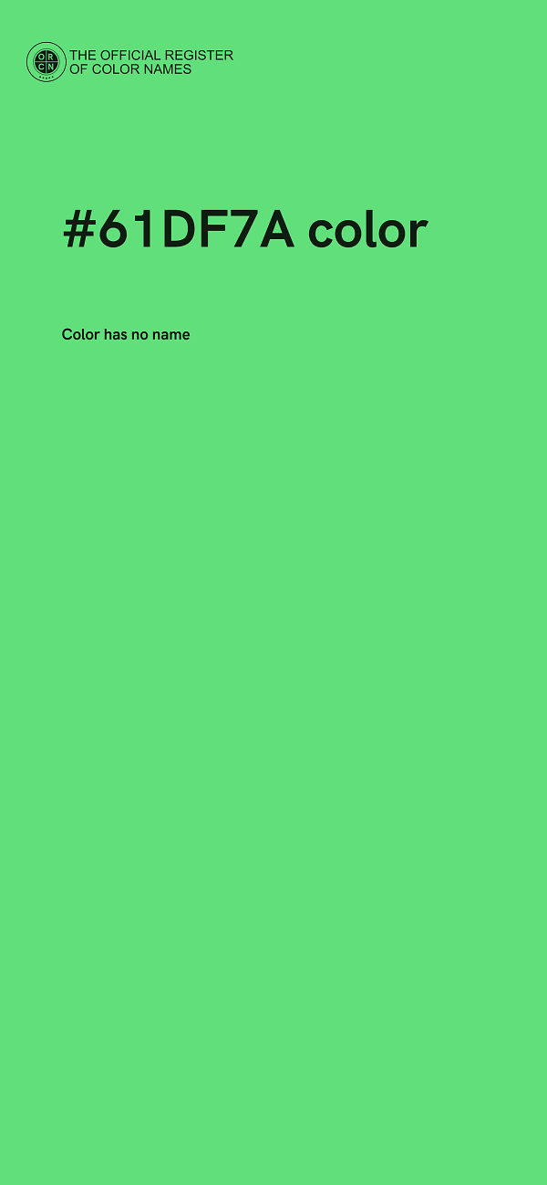 #61DF7A color image
