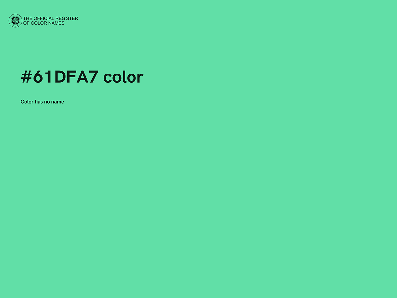 #61DFA7 color image