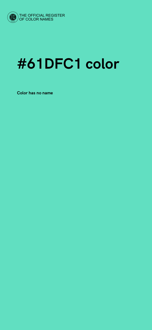 #61DFC1 color image