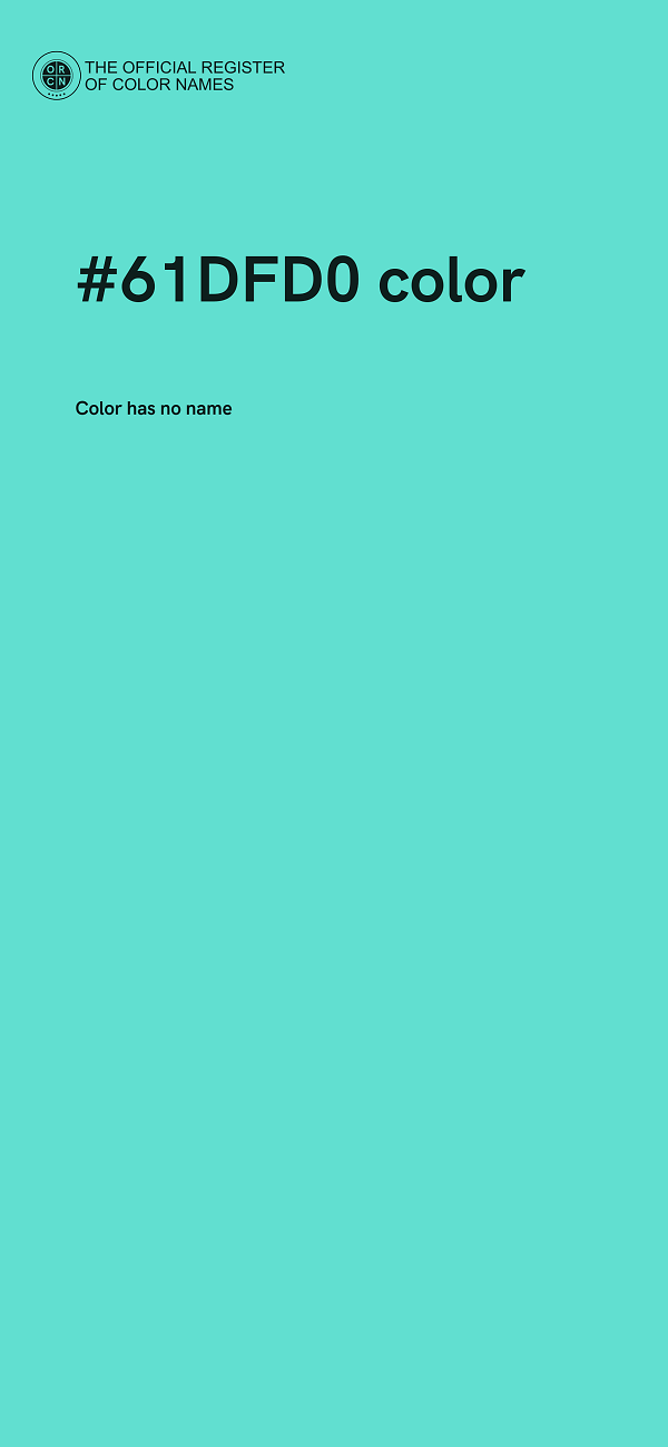 #61DFD0 color image