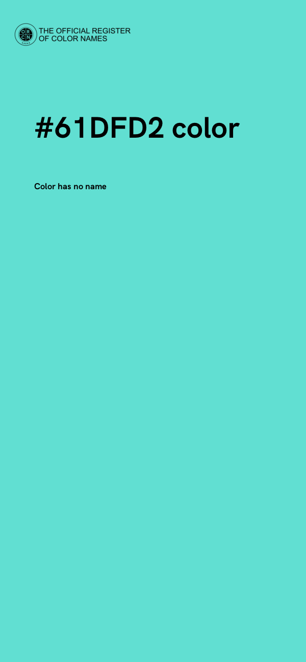 #61DFD2 color image