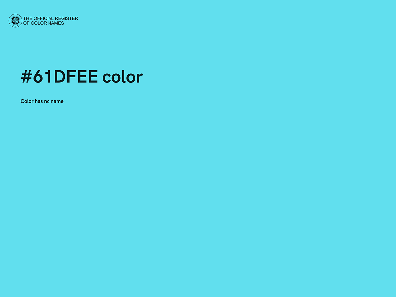 #61DFEE color image